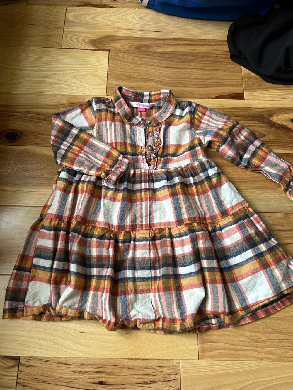 Ruffle Butts plaid dress